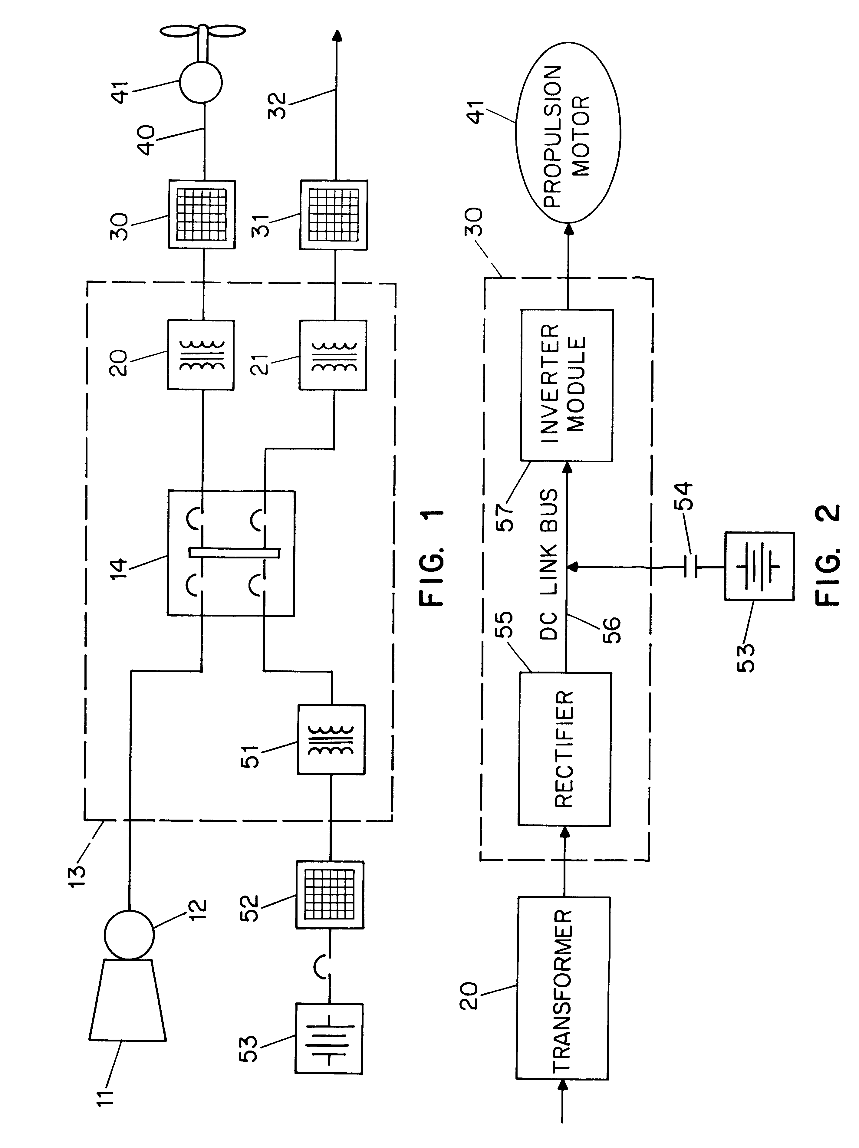 Integrated marine power distribution arrangement