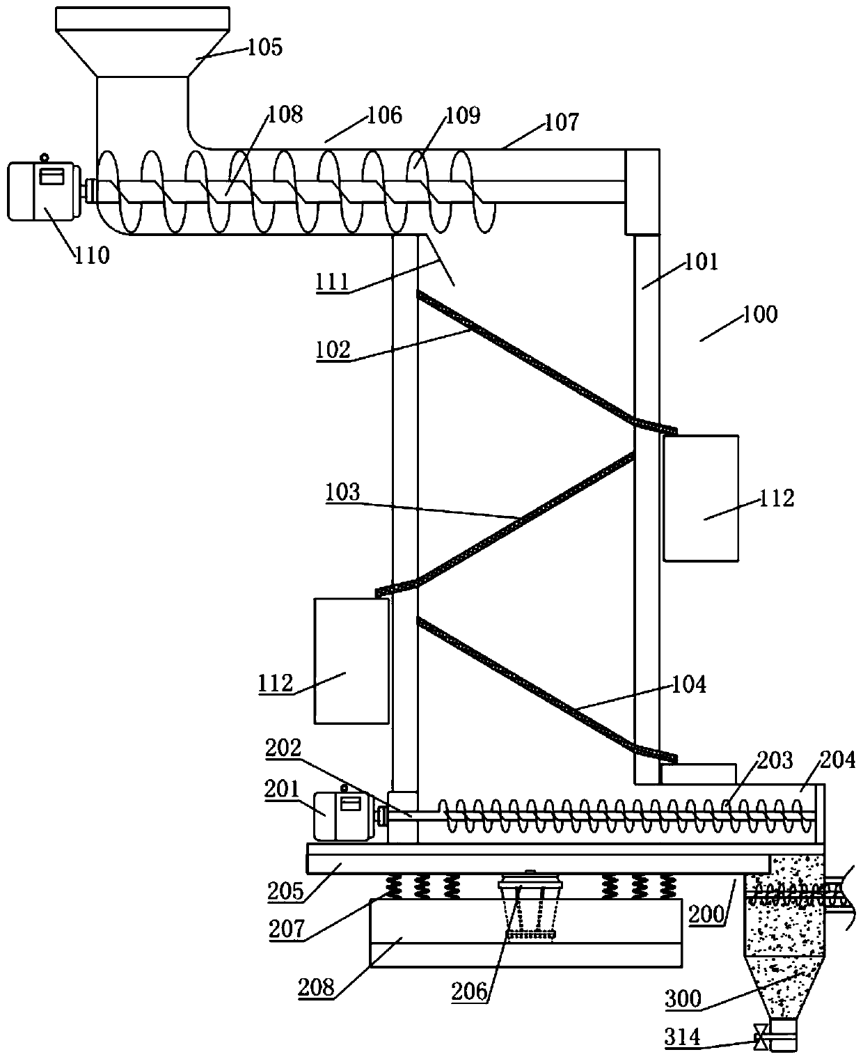 Device of throwing inoculant automatically and working method thereof