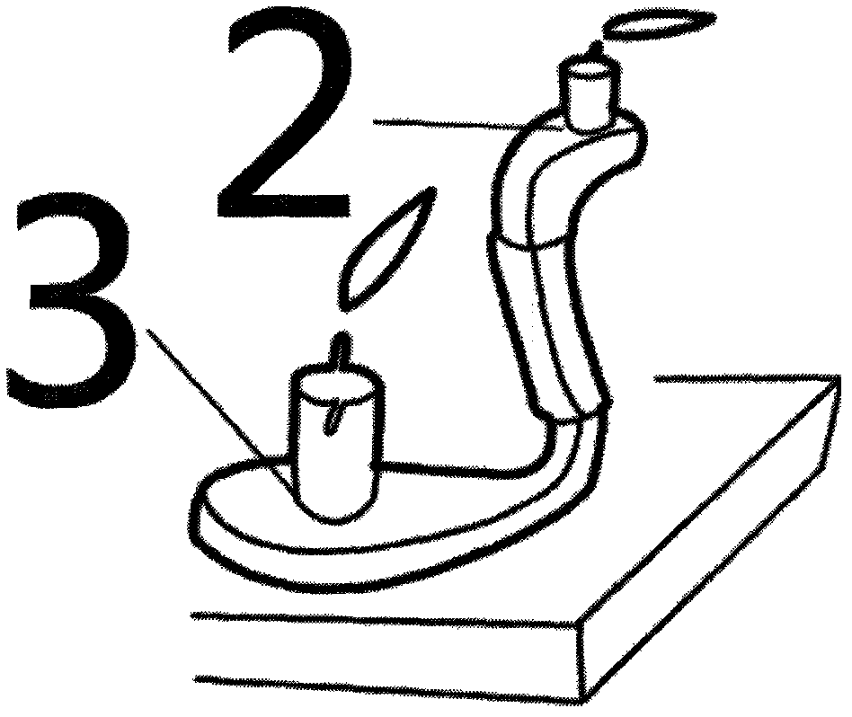 Double-end handle candle holder