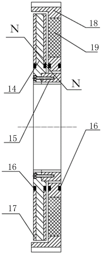 A multi-disc type large power limited-moment type permanent-magnetism eddy current shaft coupling