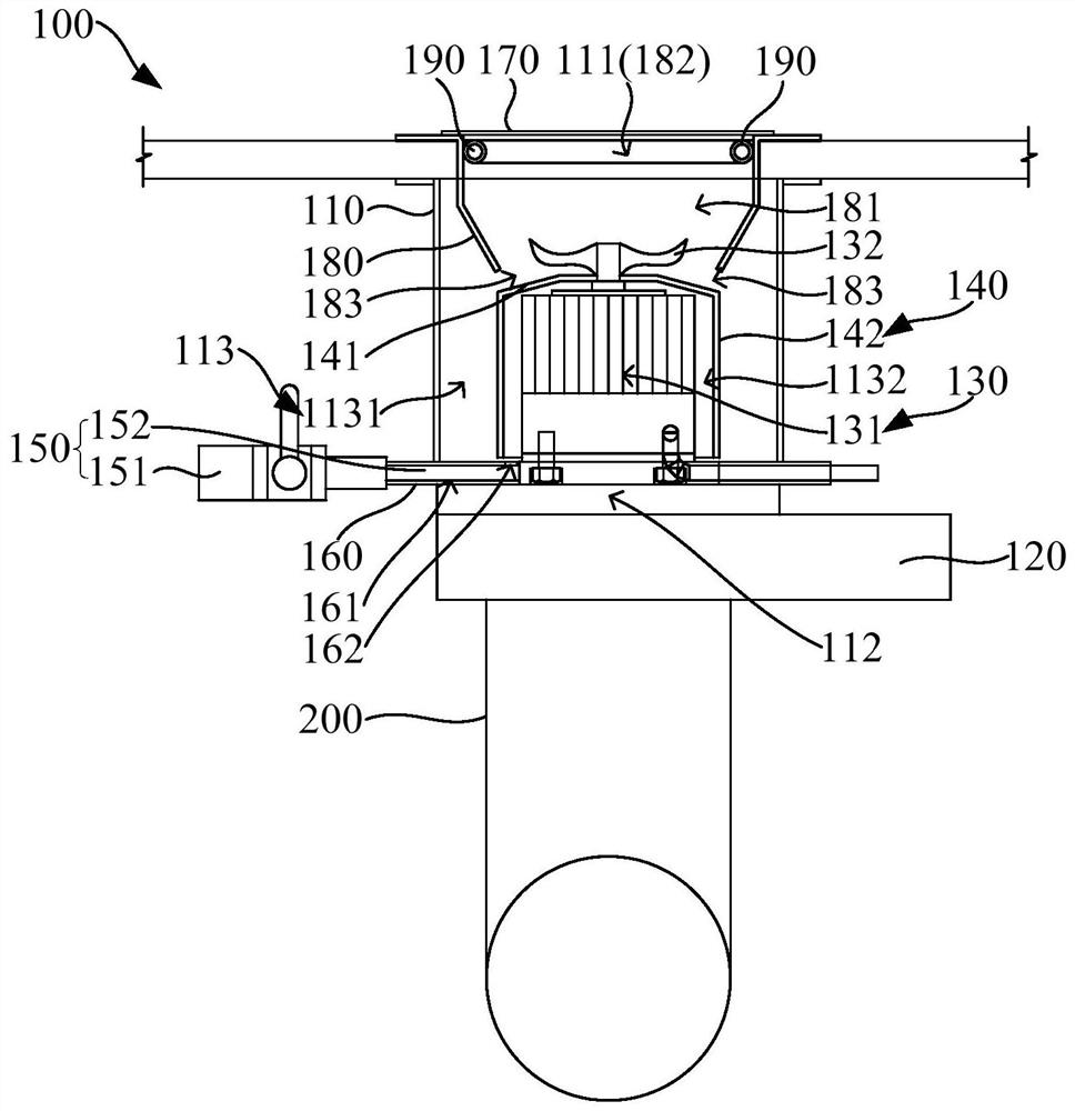 Kitchen garbage treatment device and garbage treatment system