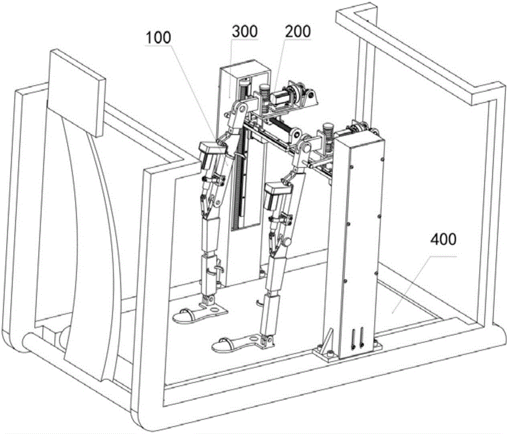 Novel lower extremity exoskeleton rehabilitation training device and training method