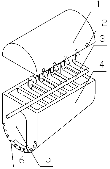 Invisible multistage methane tank capable of producing methane evenly