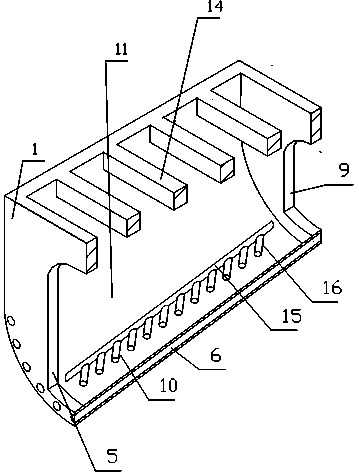 Invisible multistage methane tank capable of producing methane evenly