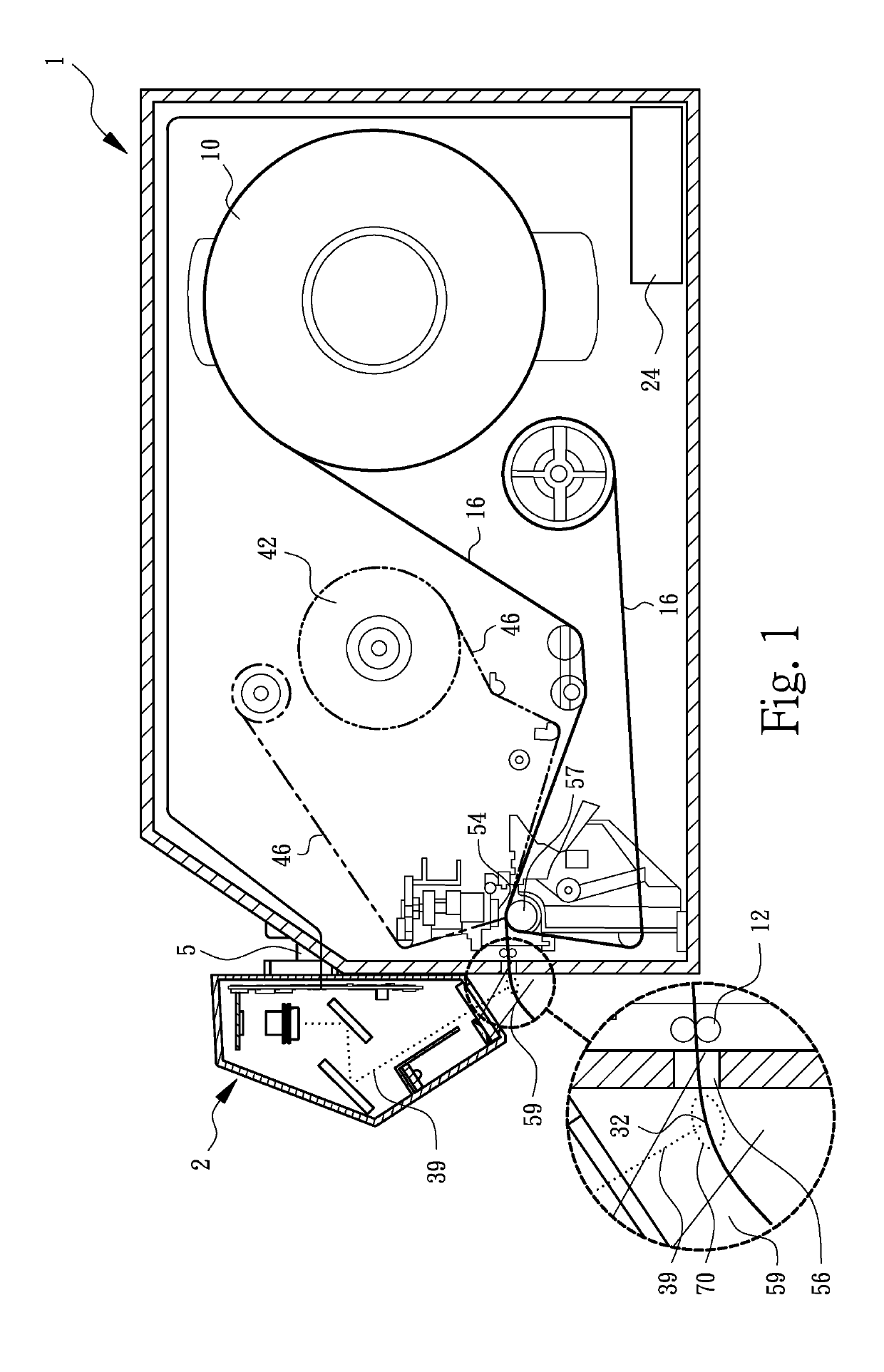 Online data validator of the printing unit