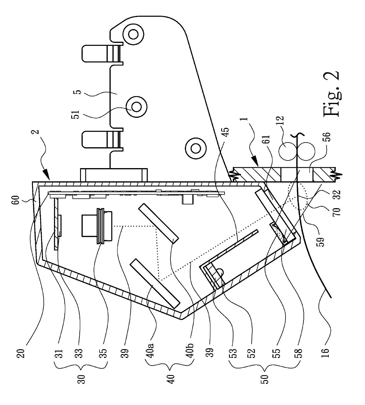 Online data validator of the printing unit