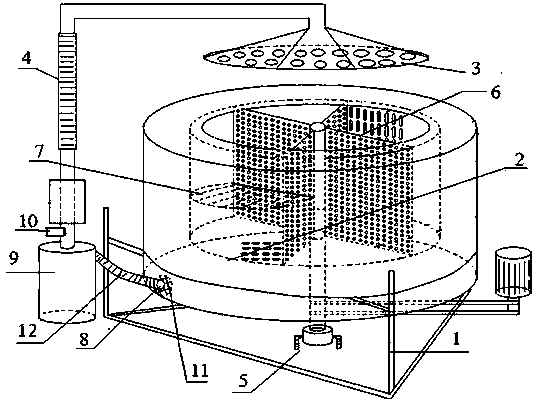 Core type oxygenation infiltration dewatering device