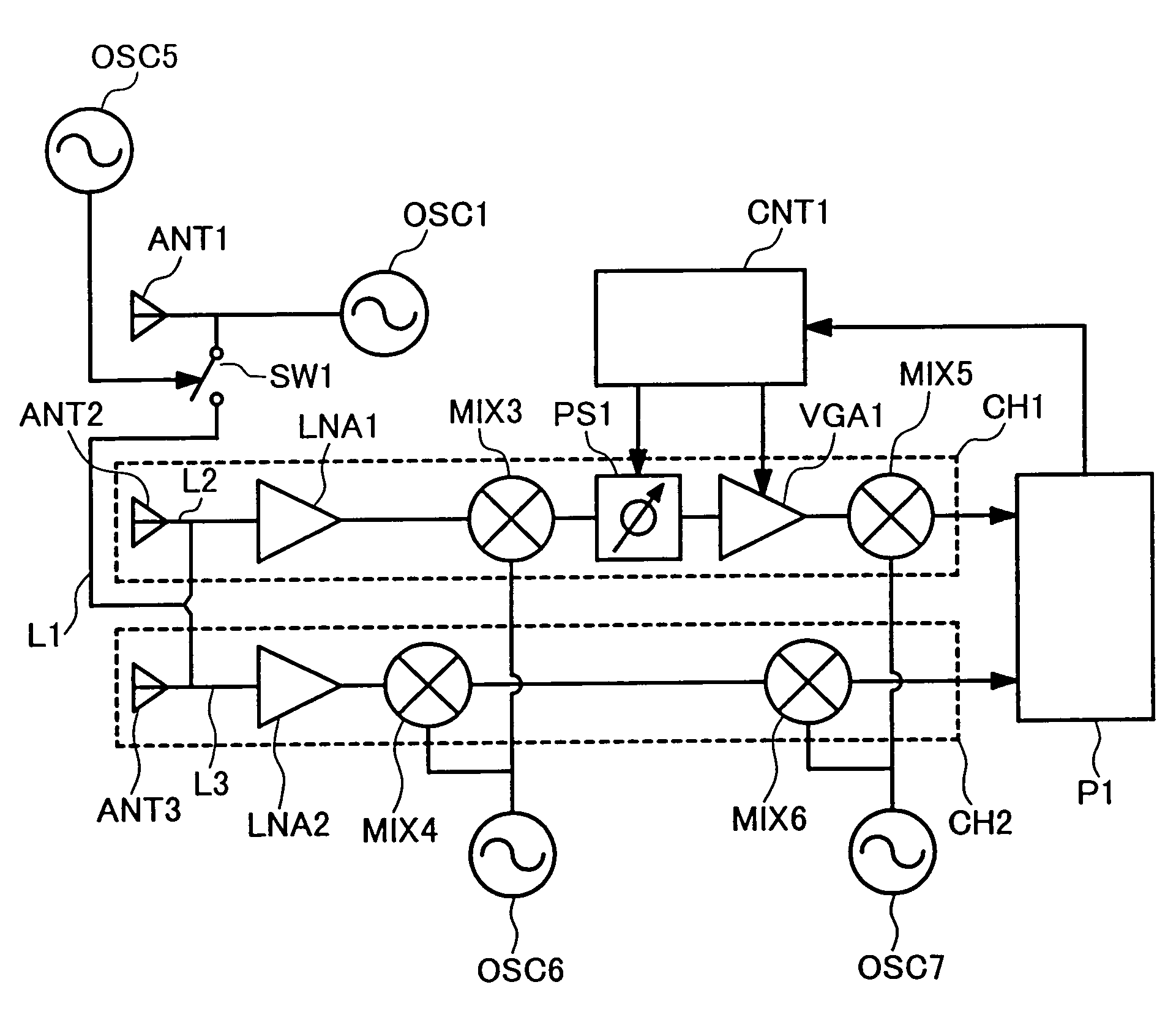 Monopulse radar system