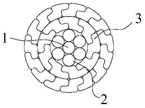 Stranded carbon fiber composite core soft aluminum wire and fabrication method thereof