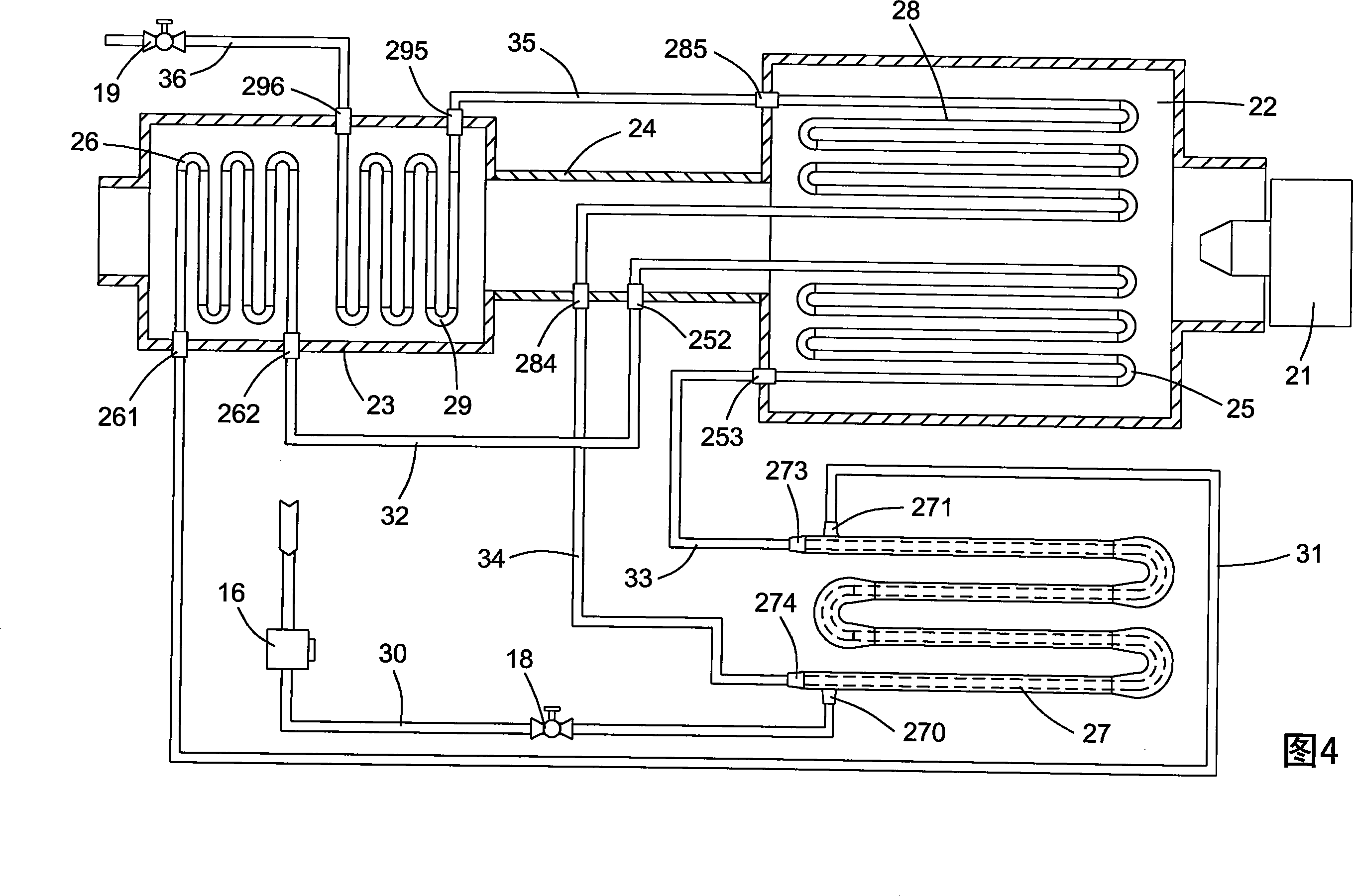 Supercritical pressure steam pouring furnace