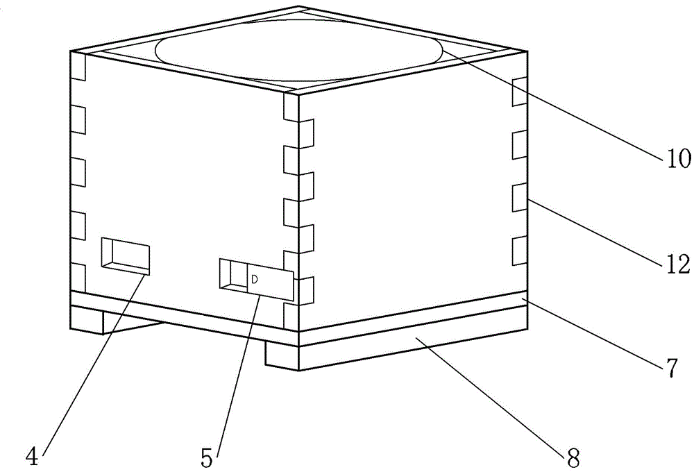 Inner circle and outer square automatic constant temperature middle bee hive