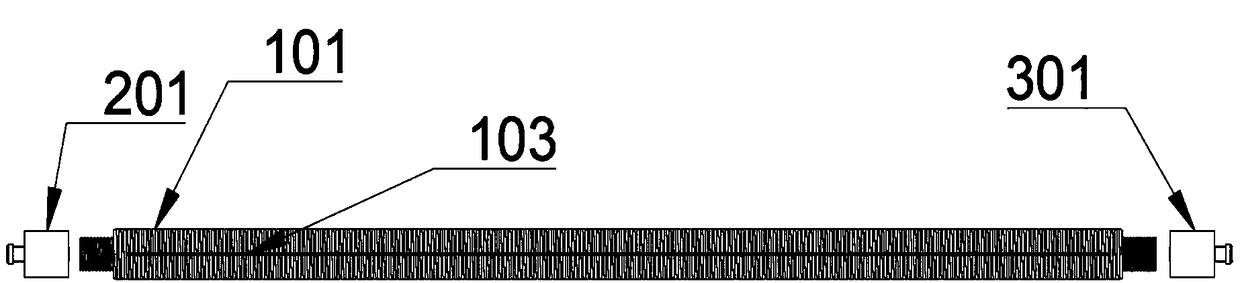 Scrape coating device applied to preparation of perovskite batteries and thin film preparation method