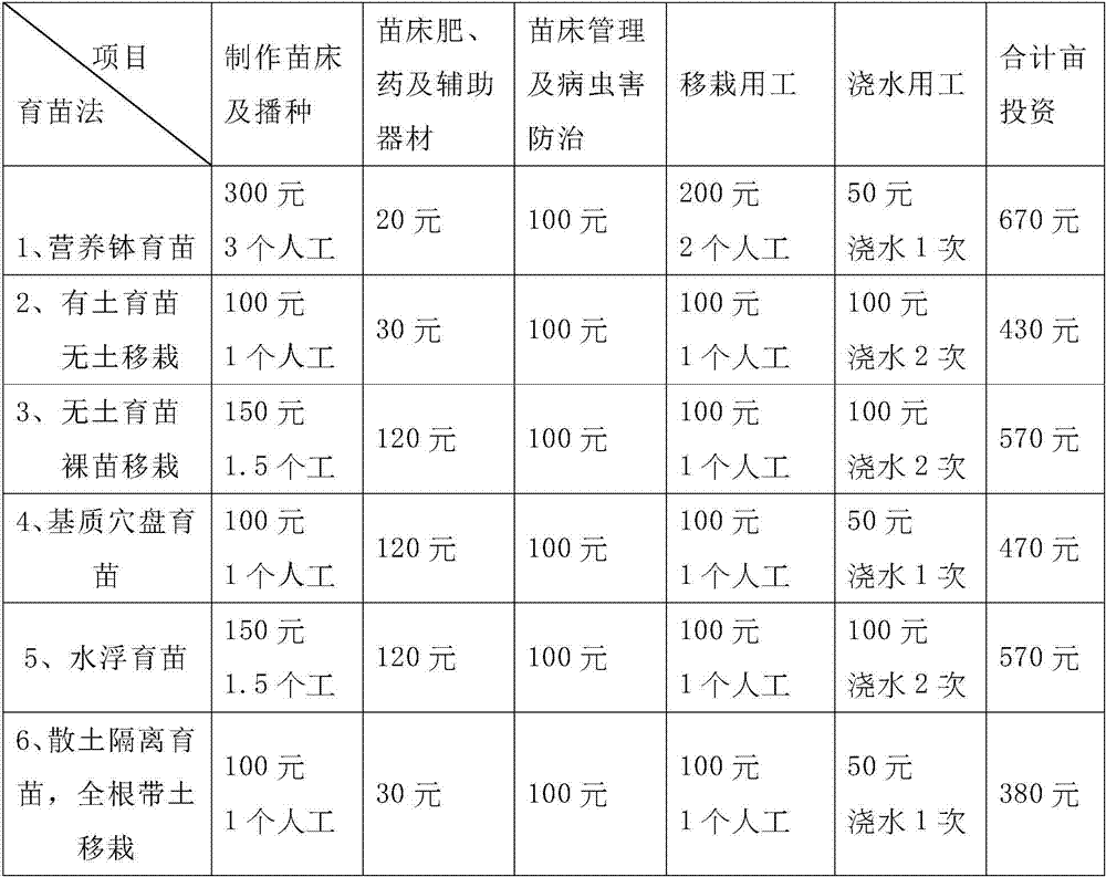 A kind of cotton seedling raising and transplanting method