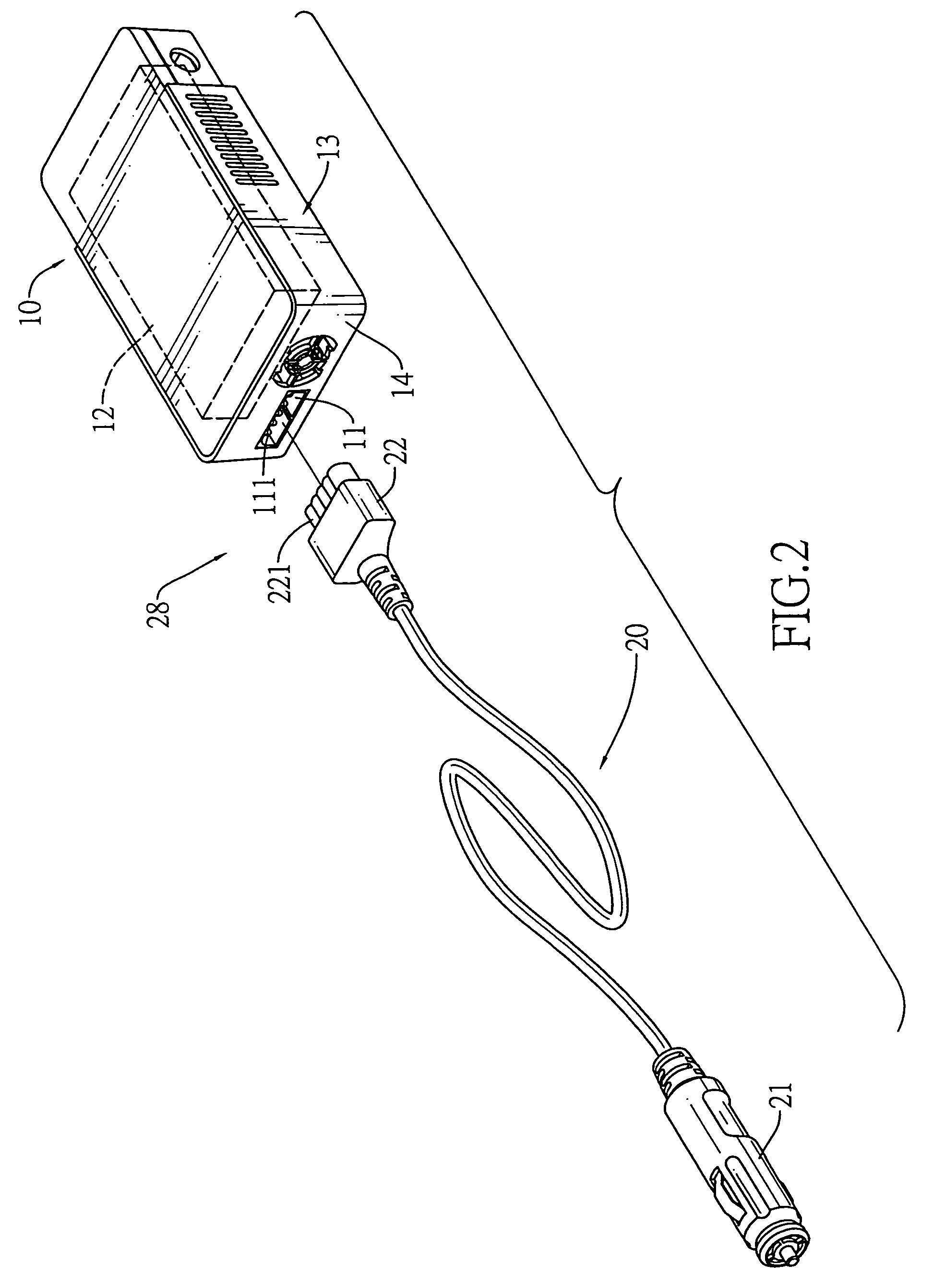 DC/AC adapter assembly with a power-overload protection circuit