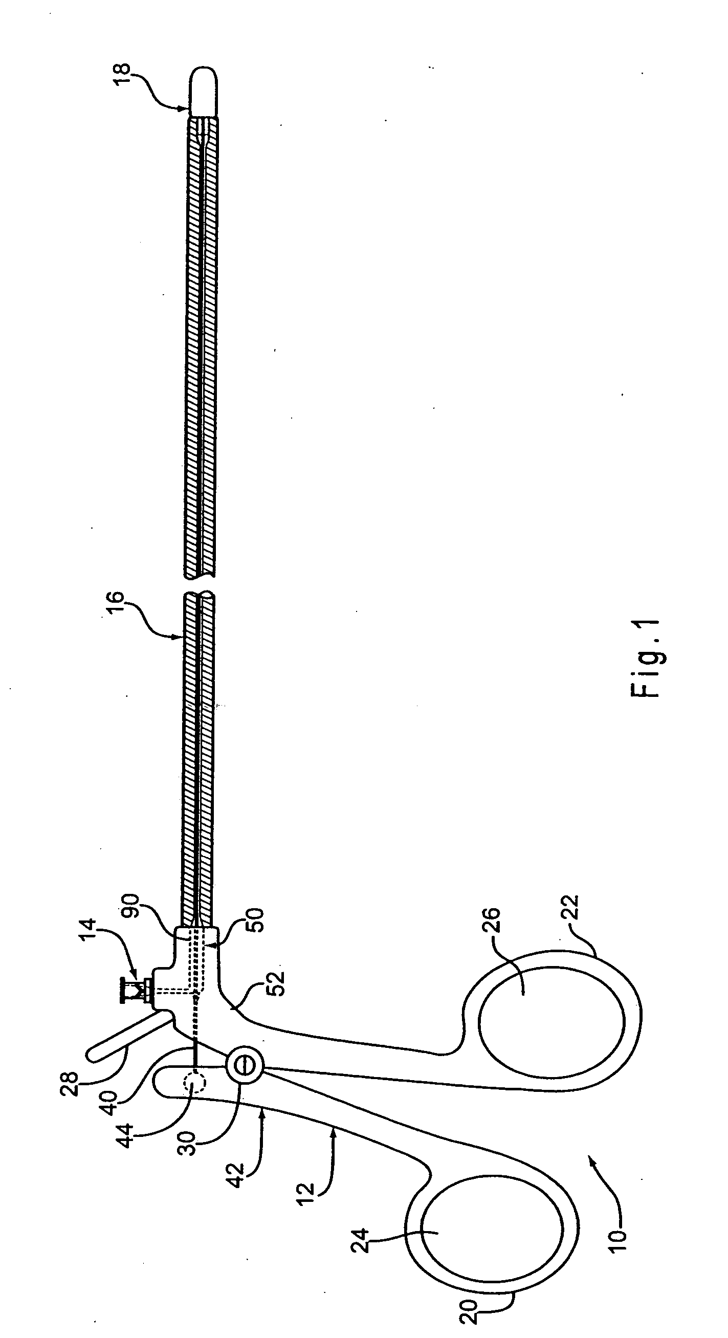 Reusable laparoscopic surgical instrument