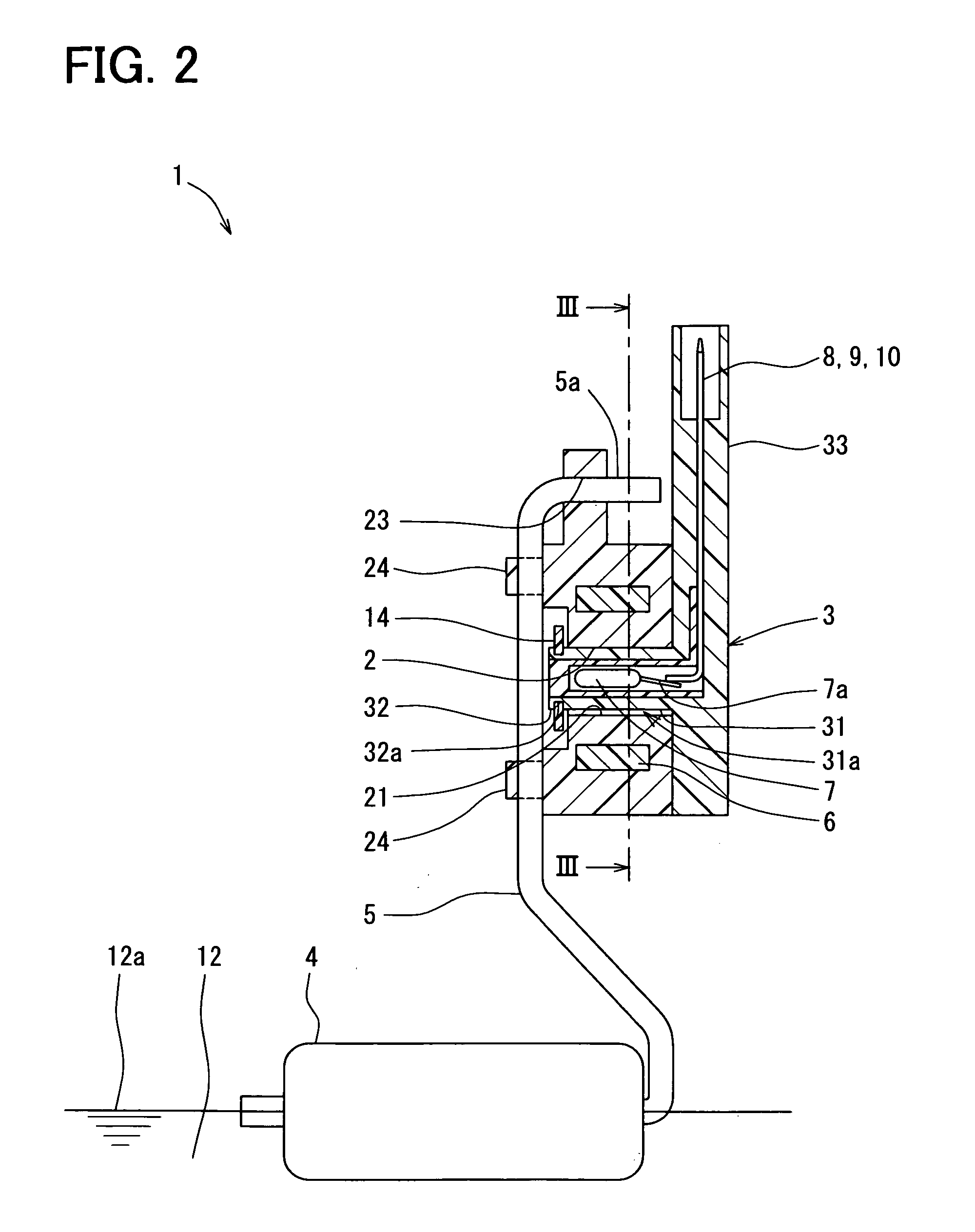 Liquid level detecting device