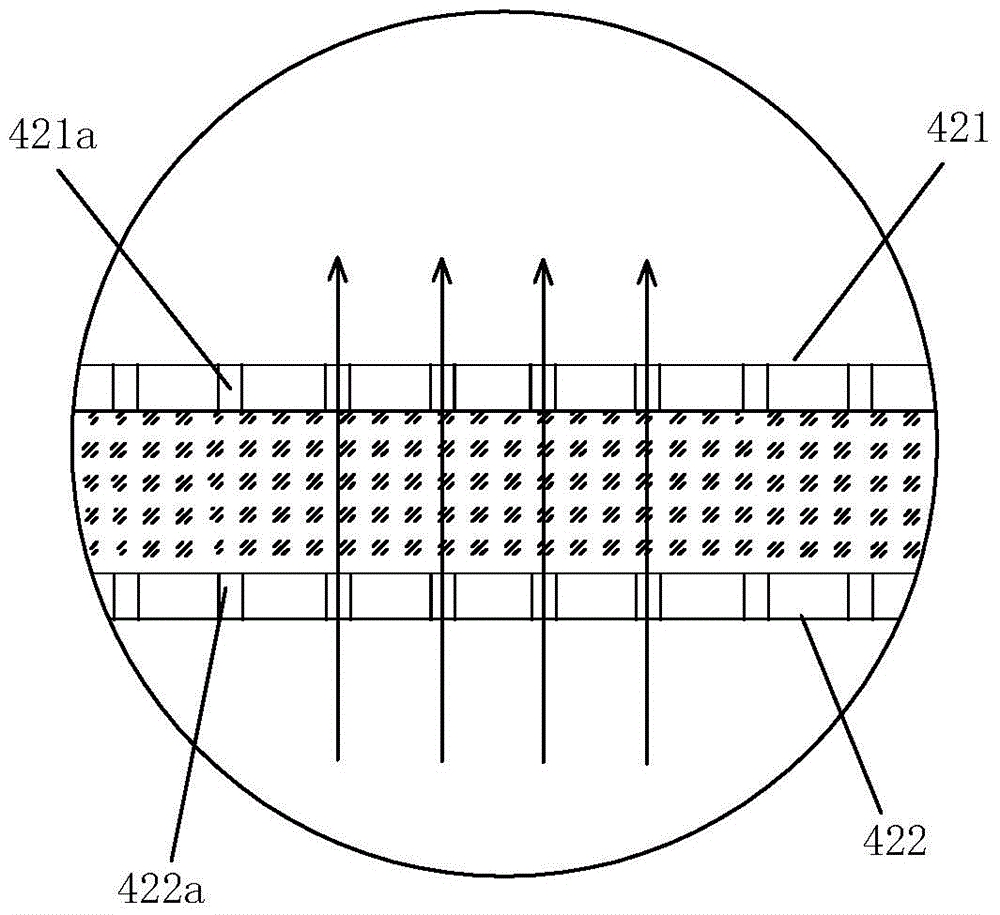 Online dry method glass wool vacuum insulated panel core material production system and method