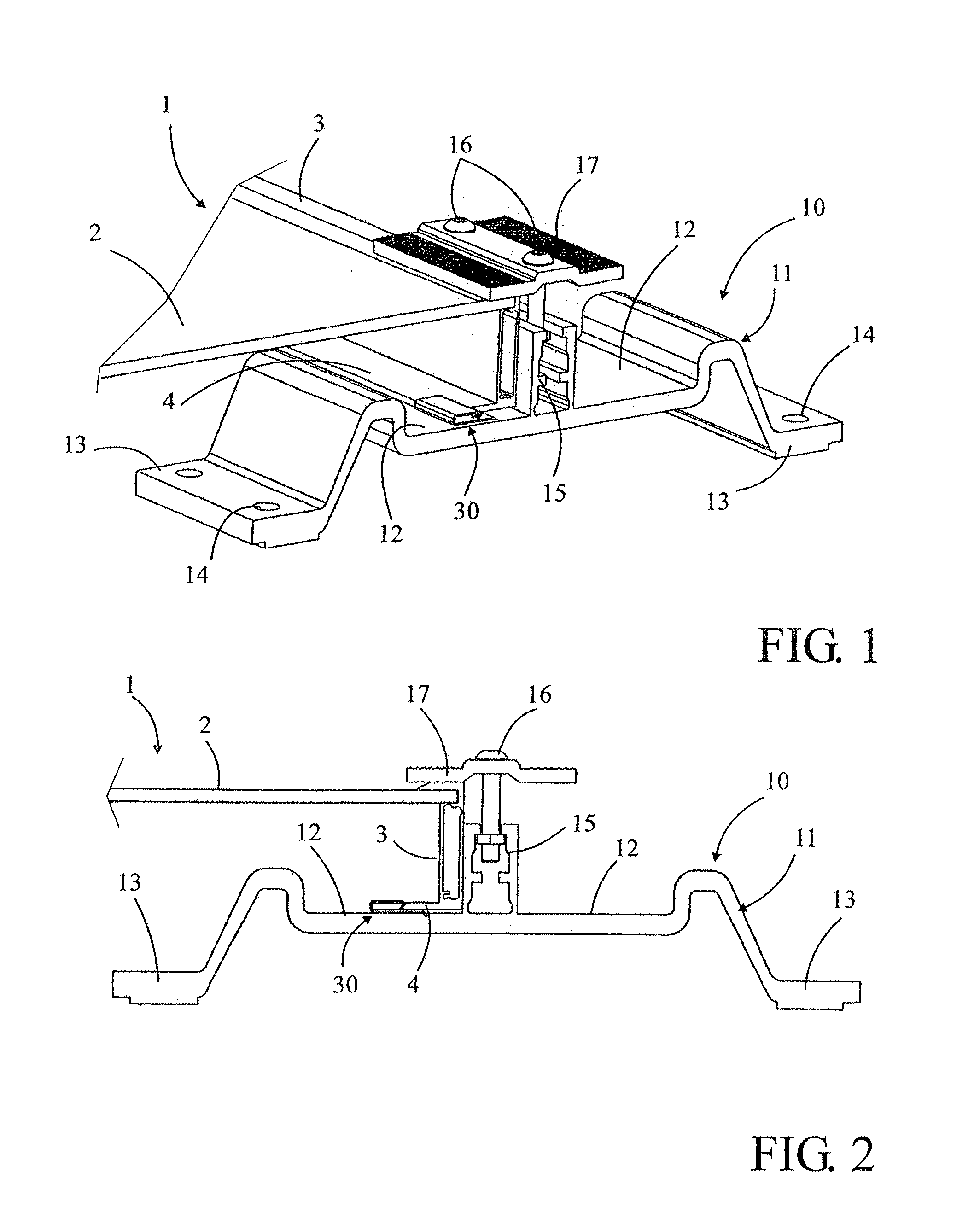 Separate connection device for grounding electrical equipment comprising a plurality for separate electrical components