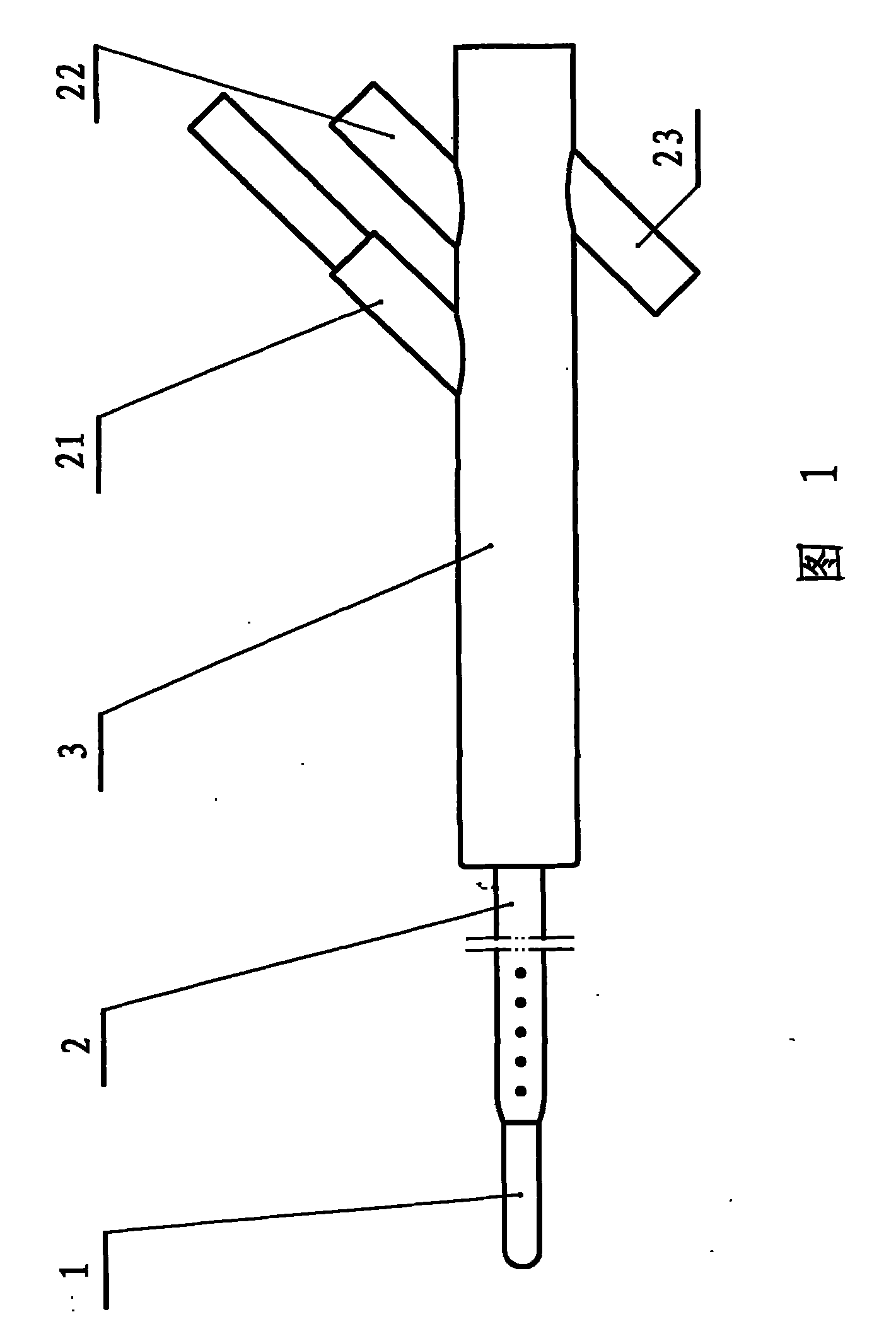 Intestine endoscope capable of imbedding in human body high position segmented intestine