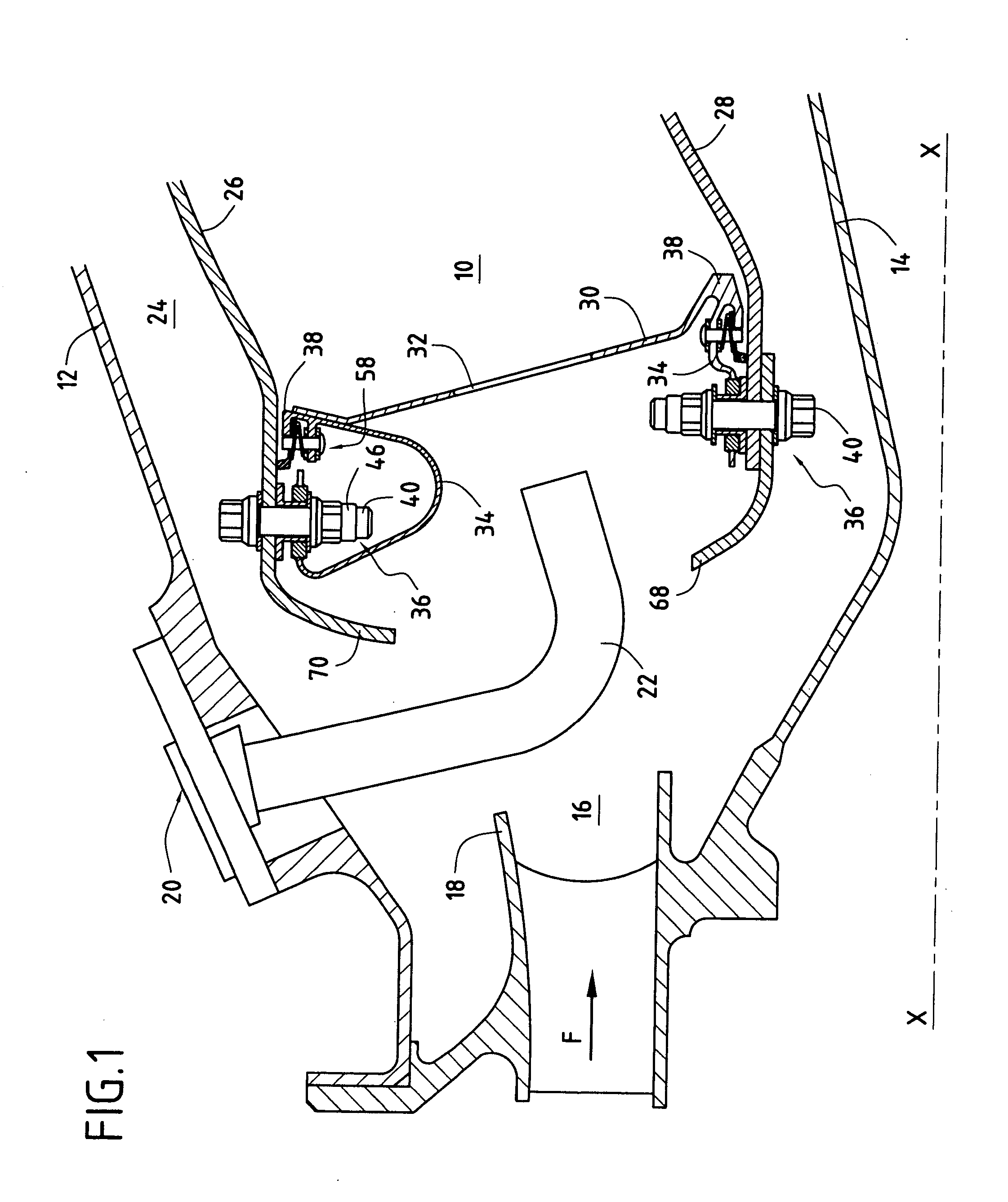 Assembling an annular combustion chamber of a turbomachine