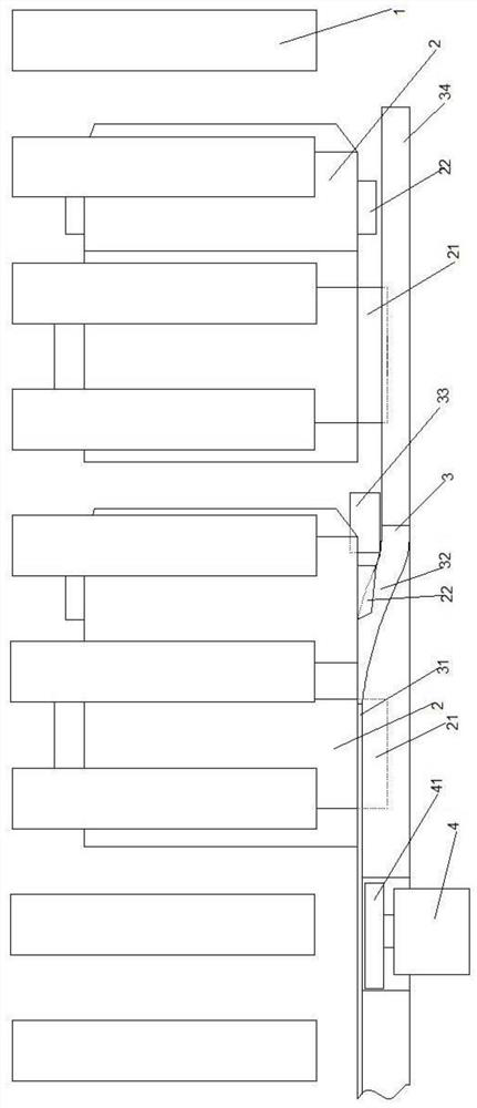 Glue avoiding device for pasting boxes