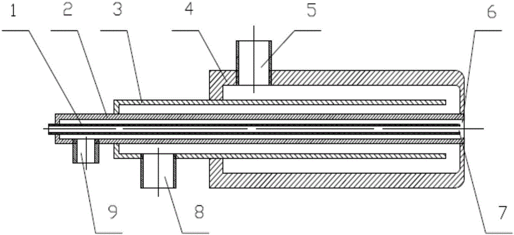 Dual fluid nozzle based on high-pressure water