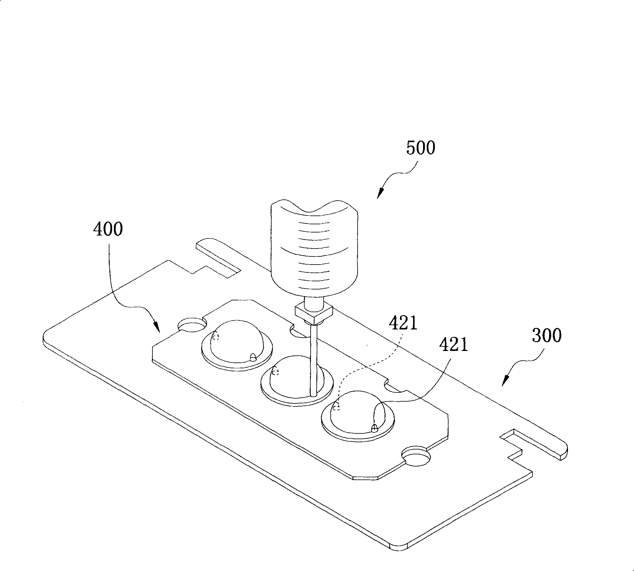 Method and apparatus for manufacturing lens on LED apparatus