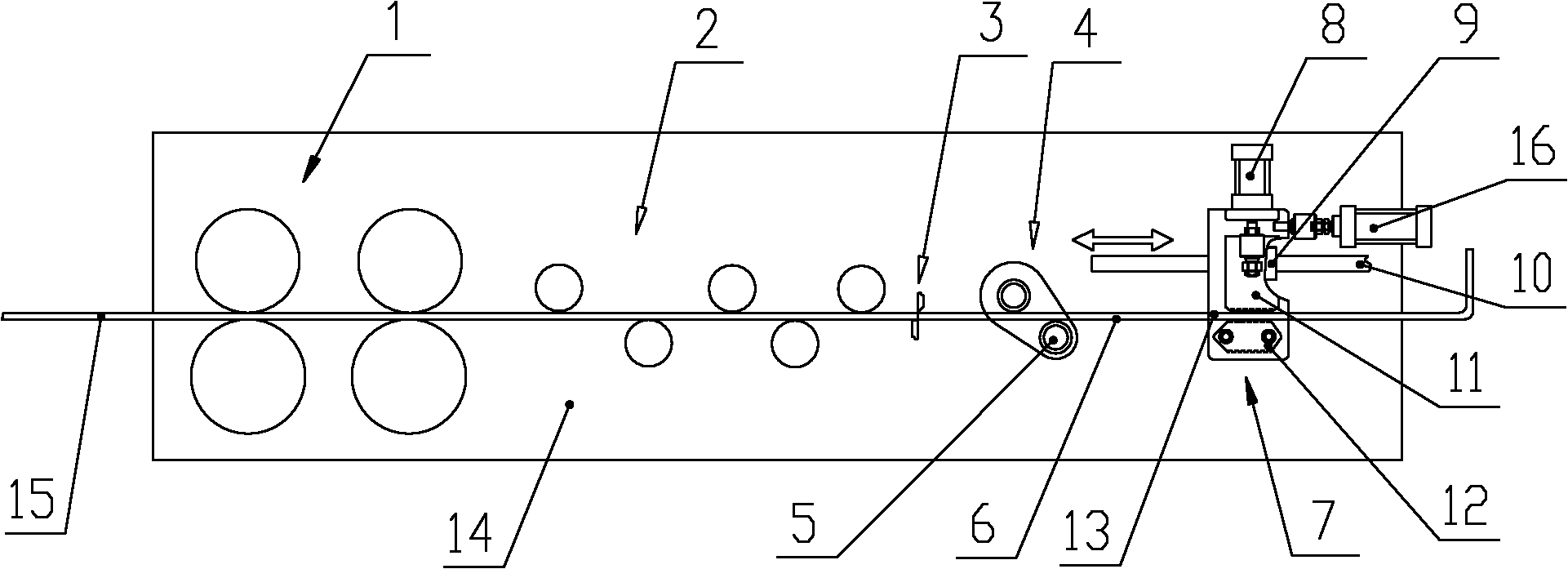 Clamping and returning bending mechanism on automatic hoop bending machine for steel bars