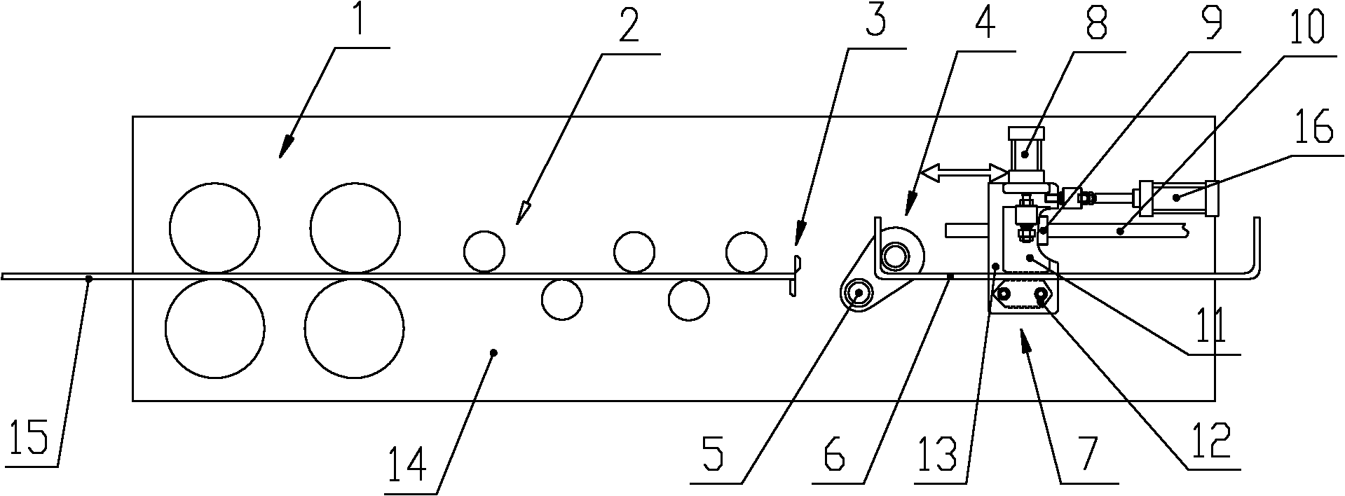 Clamping and returning bending mechanism on automatic hoop bending machine for steel bars