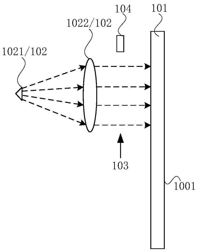 Display device and method for realizing feature recognition by using display device