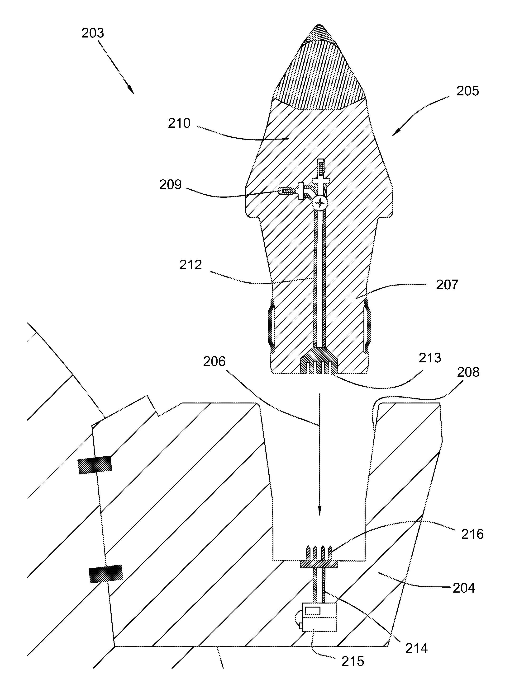 Sensored pick assembly