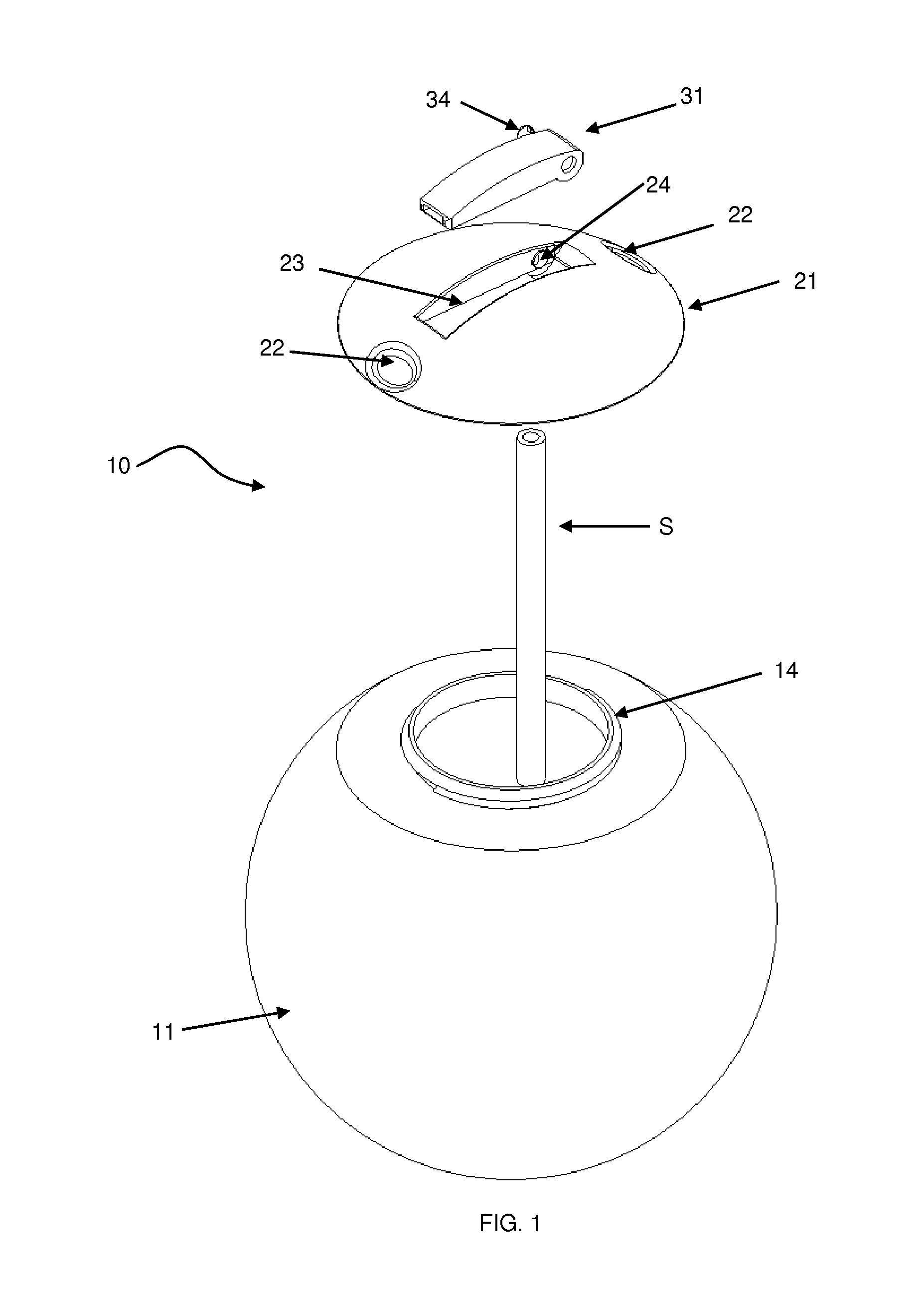 Spherical drinking vessel