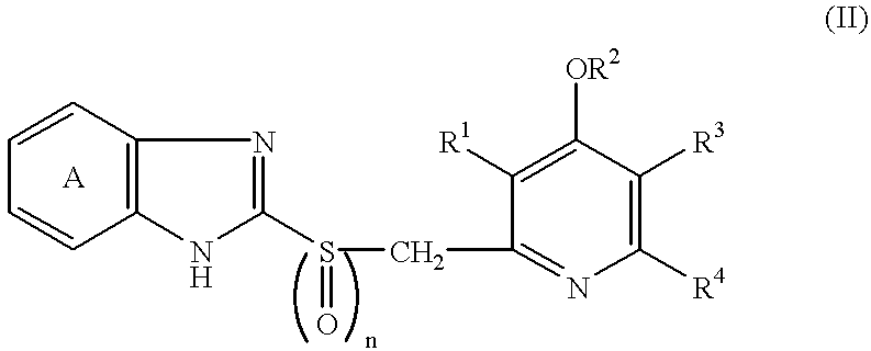 Formulation comprising antibacterial substance and antiulcer substance