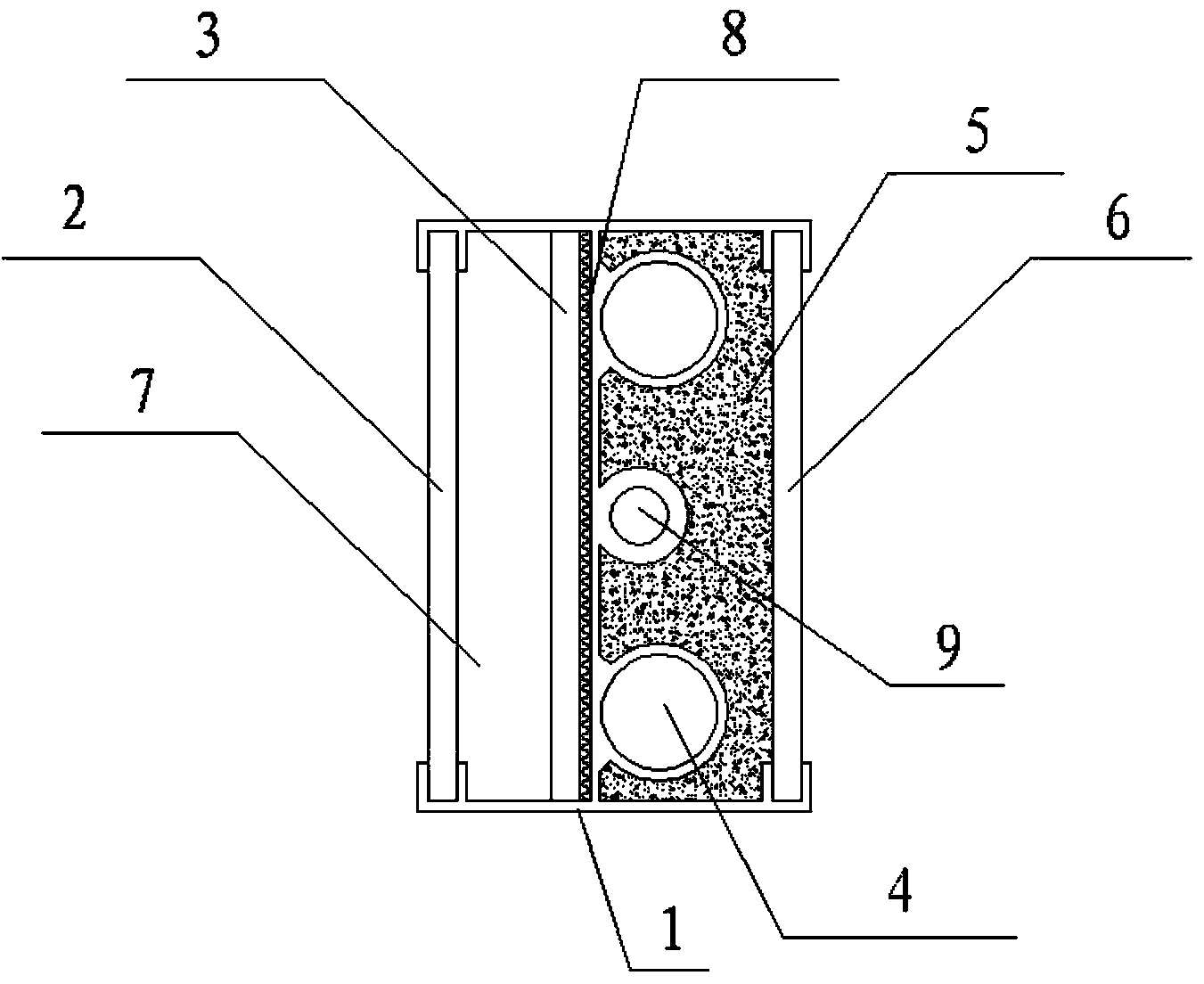 Solar thermal collector, thermal collecting panel thereof and window with thermal collector integrated