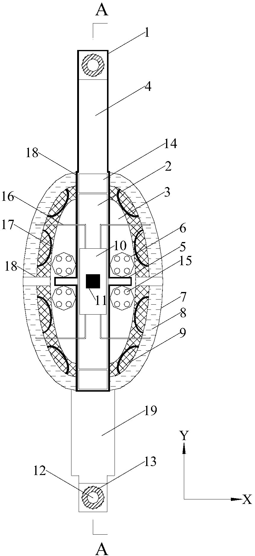 A semi-active anti-dancing vibration damping control device