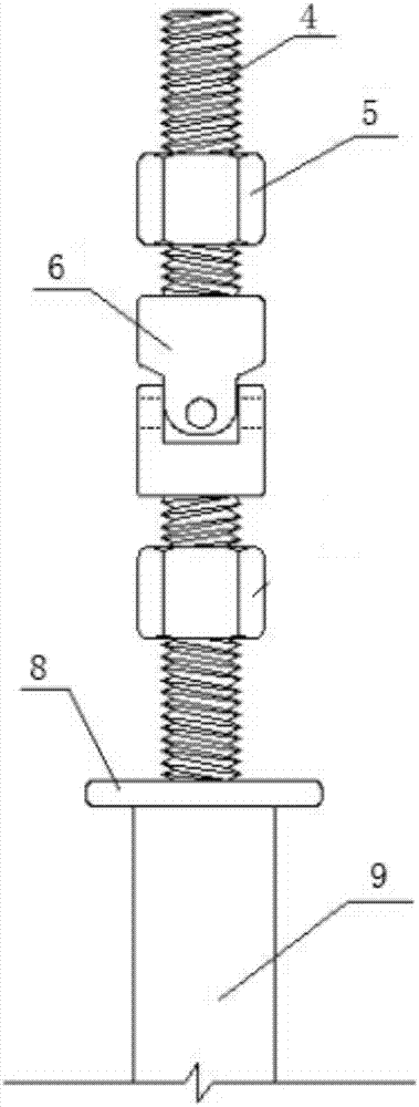 Mastic asphalt tensile test platform capable of eliminating eccentric bending moment and test method thereof