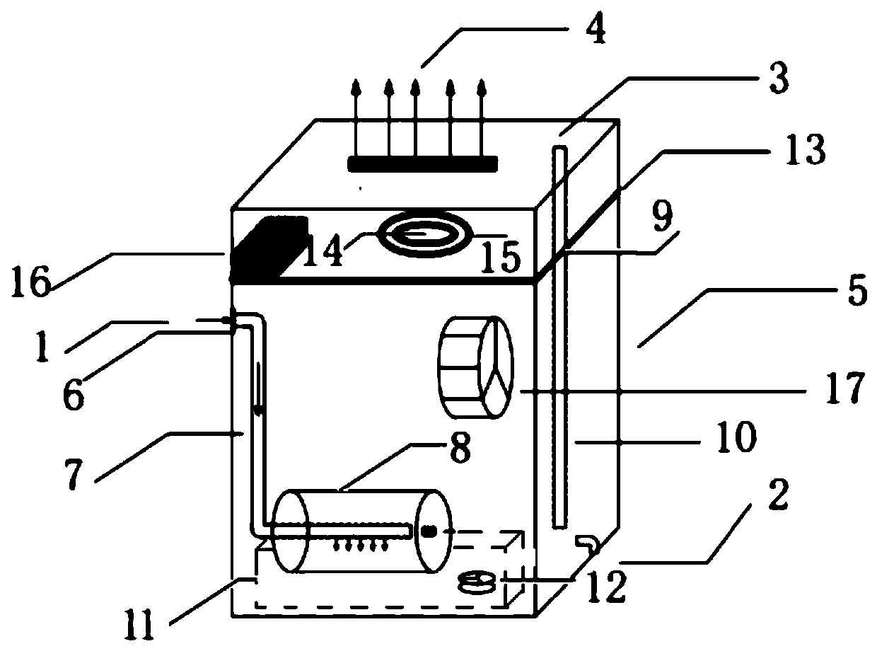 Air purifying and deodorizing method and electrolytic water-washing type air purifier