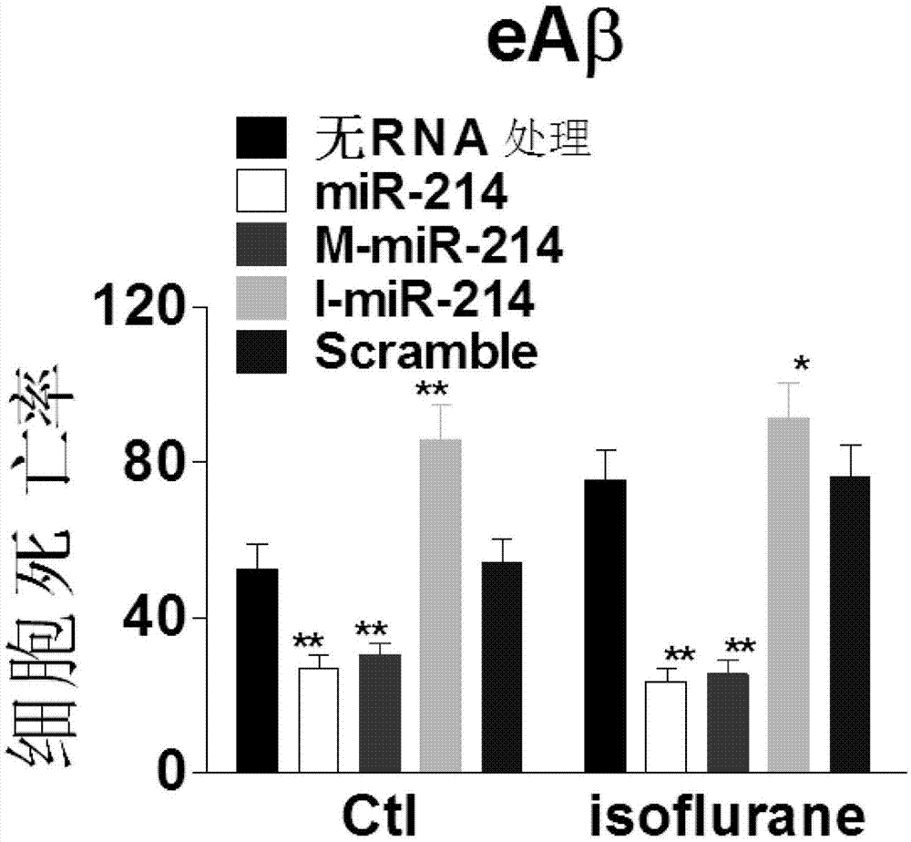 Application of miR-214 to preparation of product for preventing or treating alzheimer disease