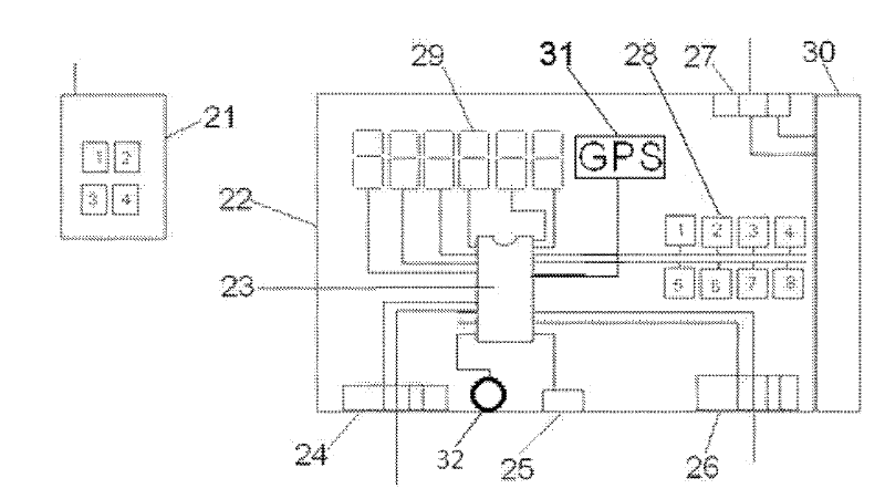 Sulfuryl fluoride application control device for containers