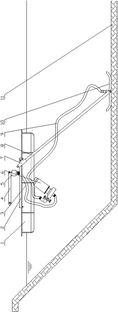 Culture pond sewage suction device