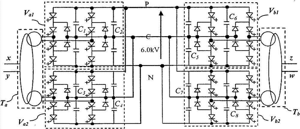 Electric split-phase non-interruption flexible connection-compensation device and method for traction electric network