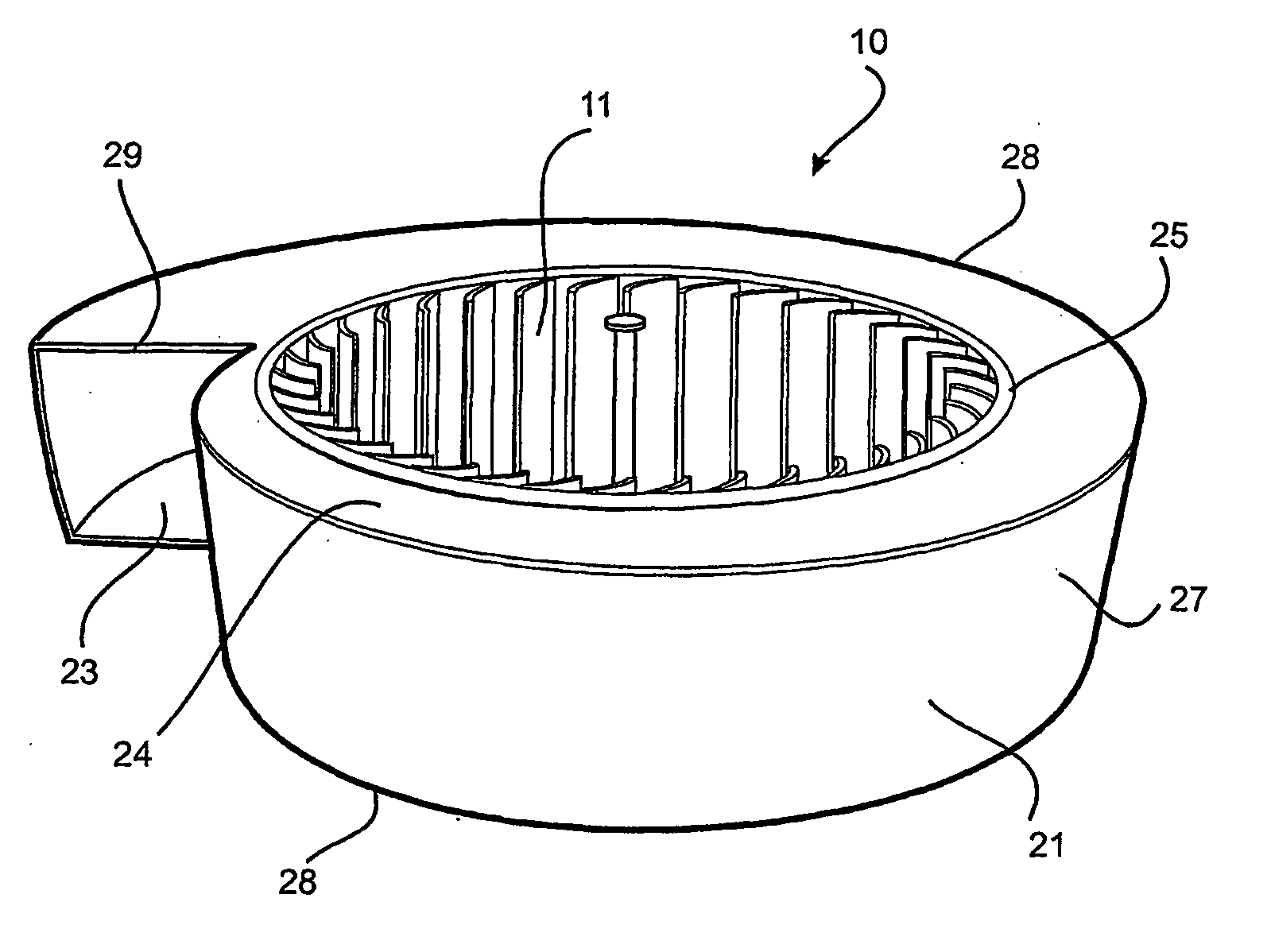 Vortical flow rotor