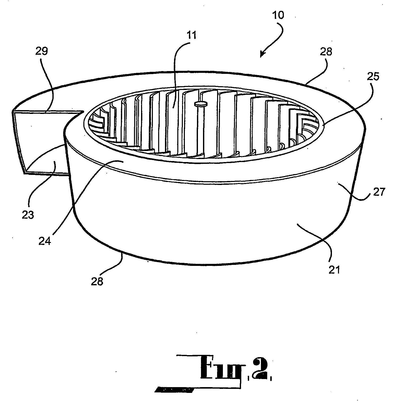 Vortical flow rotor