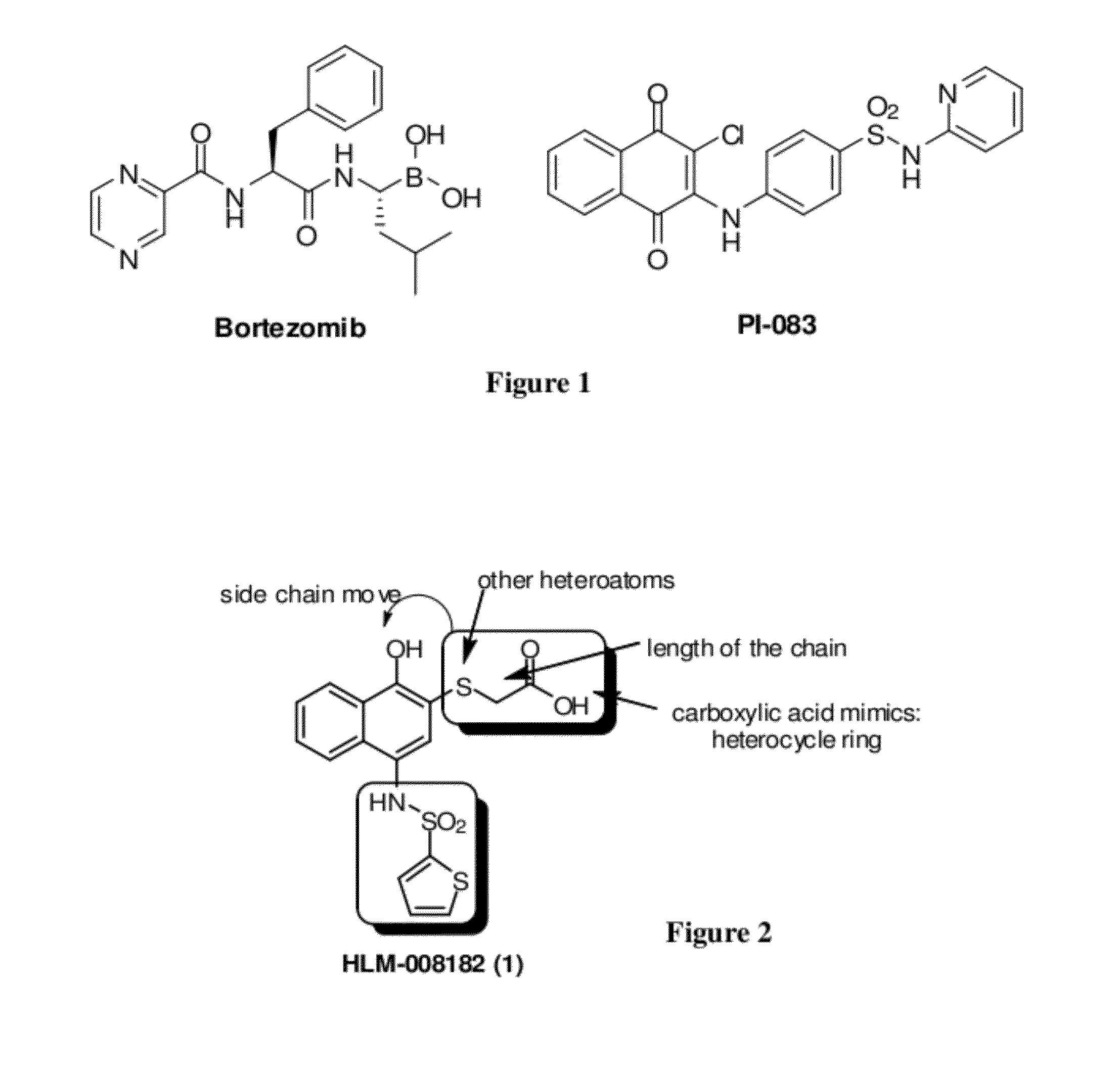 Proteasome inhibitors having chymotrypsin-like activity