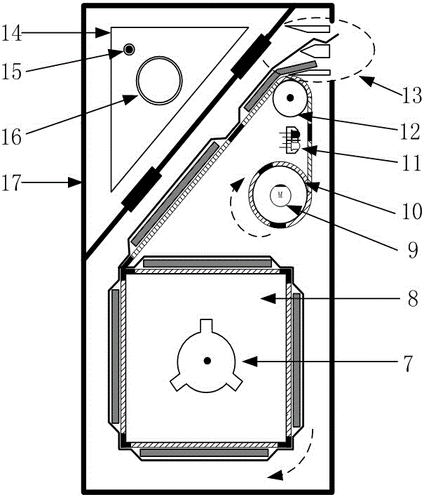 Automatic paper output device based on test strip