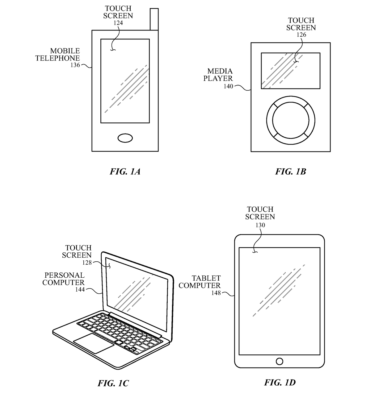 Touch sensor panel with multi-power domain chip configuration