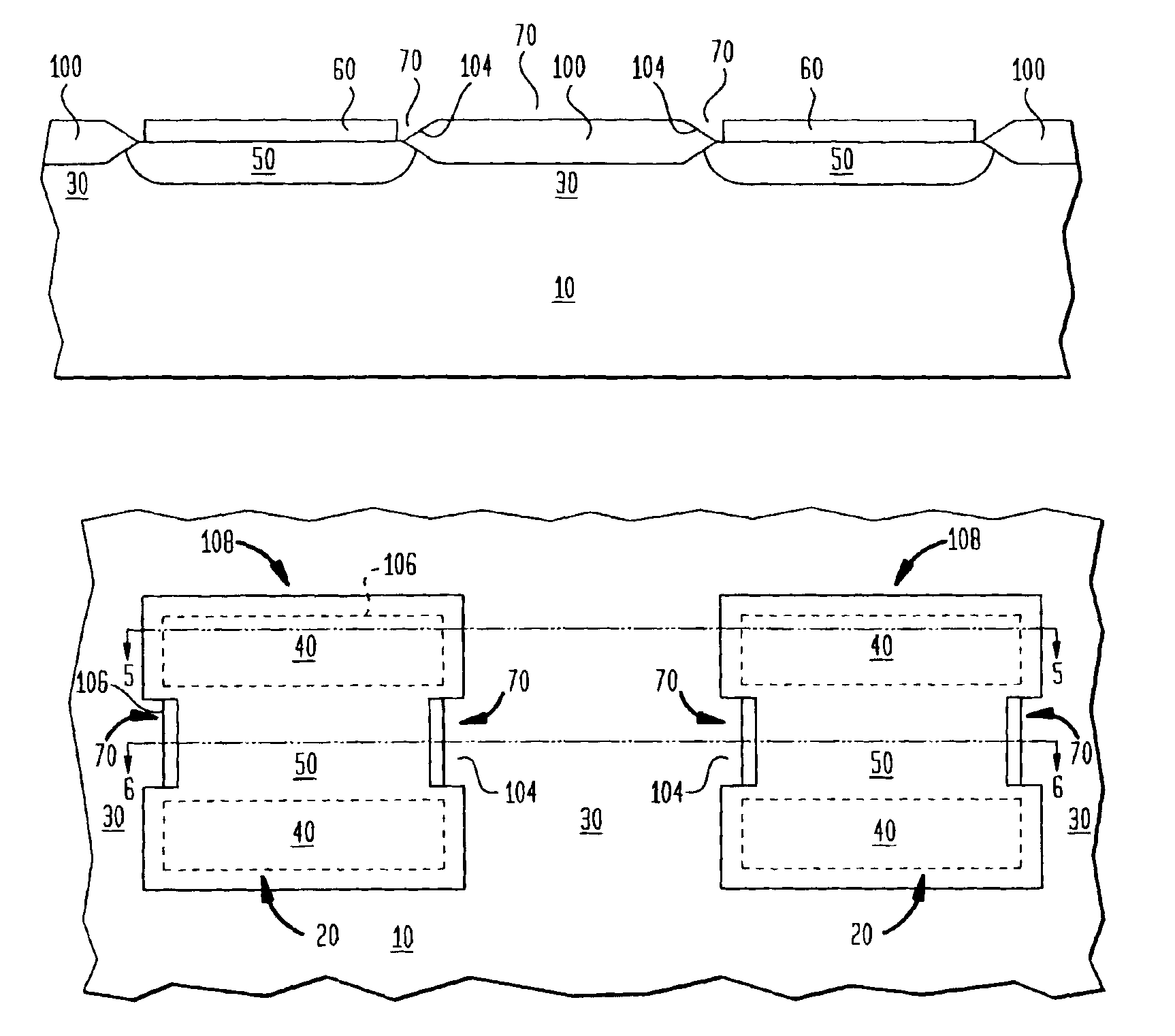 Radiation hardened semiconductor device