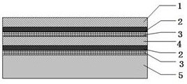 Transparent high-barrier food packaging composite film and preparation method thereof