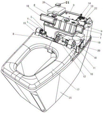 Intelligent toilet with full-automatic bidet