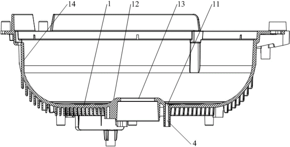 IH rice cooker and wire winding disc water discharging structure thereof